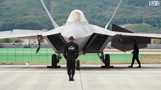 [2017ADEX]Engine starting USAF F-22 Rapto/미공군 F-22 엔진시동 풀버젼 [ridereye]