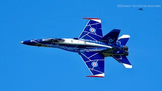(4K) RCAF CF-18 Hornet Demo Team | Selfridge Open House and Air Show 2024
