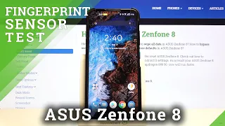 How Fingerprint Sensor Works with Tempered Glass on ASUS Zenfone 8