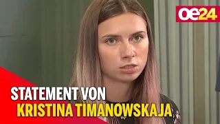 Kristina Timanowskaja gibt Statement zu Flucht nach Polen