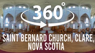 360 view of Saint Bernard Church, Clare Nova Scotia by Trevor Jones