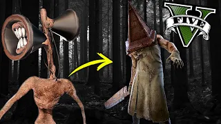 ENCONTREI o PYRAMID HEAD no GTA 5 ! Siren Head