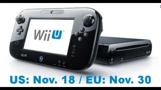 Wii U release Date 11/18/2012