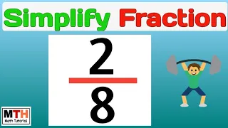 How to simplify the fraction 2/8 | 2/8 Simplified