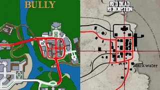 Easter Egg Bully/Red Dead same Location: Blackwater/Bullworth Town Evolution