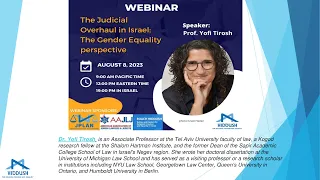 The Judicial overhaul in Israel: The gender equality perspective