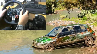 Rebuilding a Renault Clio Williams 1993 Forza Horizon 5 - Logitech G29 And Shifter 4K Gameplay