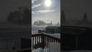 Ground blizzard south of Cheyenne, Wyoming November 30, 2019