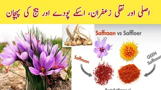 How to Check Pure Saffron / Zafran, Seed and Plant ll Differance between Zafran/Saffron and Saflower
