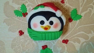 Penguin Christmas Cupcake - How To