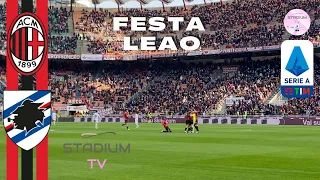 LIVE: Milan 1-0 Sampdoria Goal Leao Celebrations