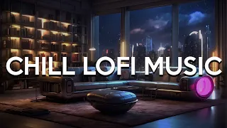 Midnight chill Lofi hip hop 🎵 🎵  - beats to relax & study to stress-free