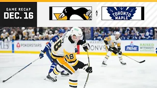 GAME RECAP: Penguins at Maple Leafs (12.16.23) | Last Stop Of The Dad’s Trip