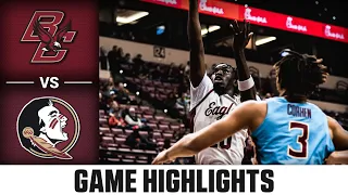 Boston College vs. Florida State Men's Basketball Highlights (2022-23)