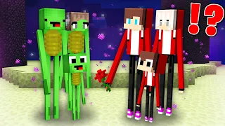 How JJ and Mikey Family BECAME Enderman in Minecraft? - in Minecraft Maizen!
