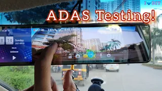 ADAS test in SRS Dashcam! 4G remote parking monitor testing. how much practical.. see it yourself..