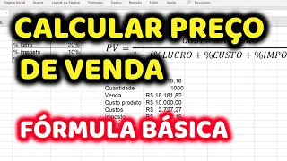 Fórmula Para Calcular Preço de Venda PASSO a PASSO Fácil e Rápido