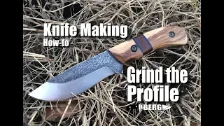 Knife Making Tutorial Part 1 How to Grind the Knife Profile by Berg Knife Making