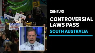 South Australia passes controversial anti-protest laws | ABC News
