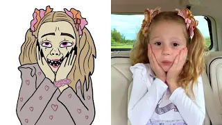 Nastya and dad are going on a trip Drawing meme | Like Nastya