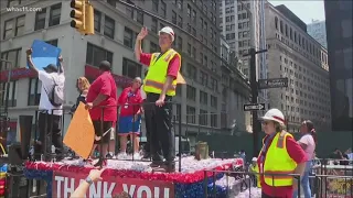 Frontline heroes, essential workers in New York celebrated with ticker-tape parade