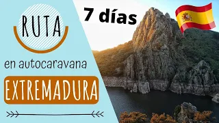 🇪🇸 ESPAÑA en AUTOCARAVANA 🚐💨 EXTREMADURA 🏛⛪🏰🌄🦅