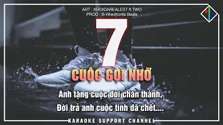 KARAOKE // 7 CUỘC GỌI NHỠ - KHÓI ft TWO // SEVEN MISSED CALL