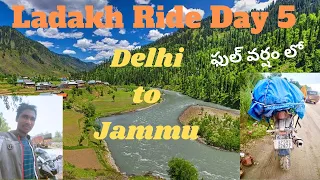 Day 5 | Delhi to Jammu || Leh-Ladakh Solo Ride || Full Rain Ride