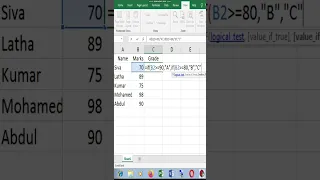 How to find Grade in Excel #exceltips #nicecomputertutorial #excel #excelshorts