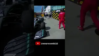 Sebastian Vettel moves No 1 board away from Hamilton's car after losing Canadian GP #f1