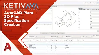 AutoCAD Plant 3D Pipe Specification Creation | Autodesk Virtual Academy