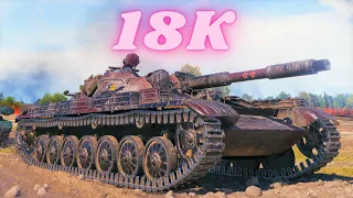 T-100 LT 18K Spot Damage  World of Tanks,WoT tank battle