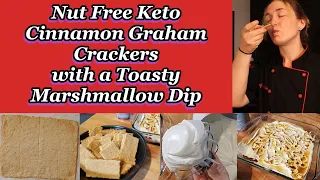 Keto Graham Cracker Recipe | Marshmallow Crème Dip