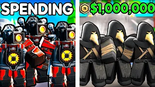 I Spent 1,000,000 ROBUX For EVERY OP UNIT In Skibidi Toilet Tower Defence!