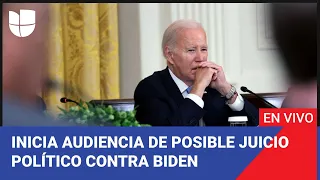 Edición Digital en vivo: Comienza audiencia de investigación de posible juicio político contra Biden