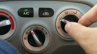 Hyundai Accent 2007 hidden AC option to remember settings