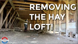 100 Year Old Barn Renovation: Taking Out The Loft! Barn To Venue Transformation