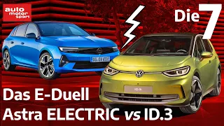 Elektro-Duell: Opel Astra Electric vs VW ID.3 I auto motor und sport