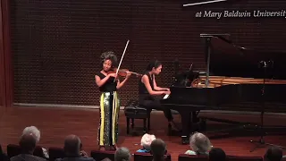 Melissa White and Miki Sawada perform 'Romance' by Amy Beach at Heifetz Institute