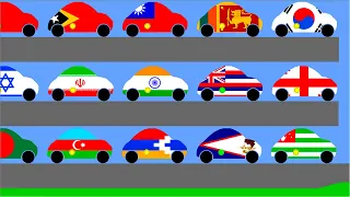 Asia Country Car Race in Algodoo