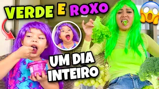 PASSEI MAL!!!! TUDO VERDE E ROXO POR UM DIA!! 😱