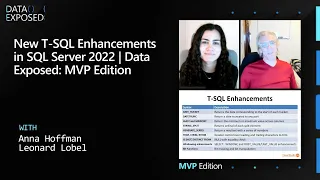 New T-SQL Enhancements in SQL Server 2022 | Data Exposed: MVP Edition