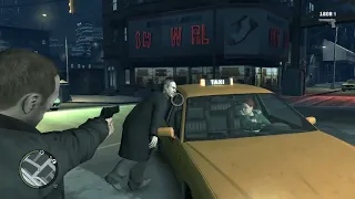 GTA 4 - провокация русского бандита на перестрелку / русский бандит vs полиция