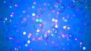 Blue background. Video Background HD-Bubble Animation Video!