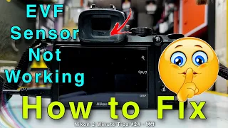 Nikon 2 Minute Tips #24 | Camera Sensor Error | EVF Sensor Not Working | कैमरा सेंसर कैसे ठीक करे |