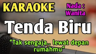 TENDA BIRU - KARAOKE || NADA WANITA CEWEK || Pop Nostalgia || Desy Ratnasari || Live Keyboard