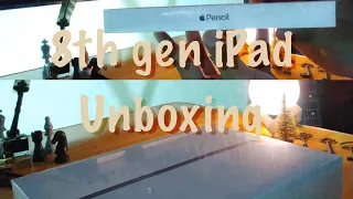 🍎 iPad 8th gen Unboxing! w/ Apple Pencil & Accessories | chill unboxing