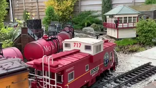 Riverrock railroad ￼G scale running sessions, 2023 & 2022￼￼