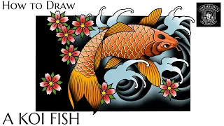 How to Draw a Koi Fish Step by Step | Daily Drawing Tutorial