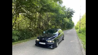 Cold Start 1997 BMW E39 540i 6 Speed Manual V8 4.4 286hp Sound POV through the forest